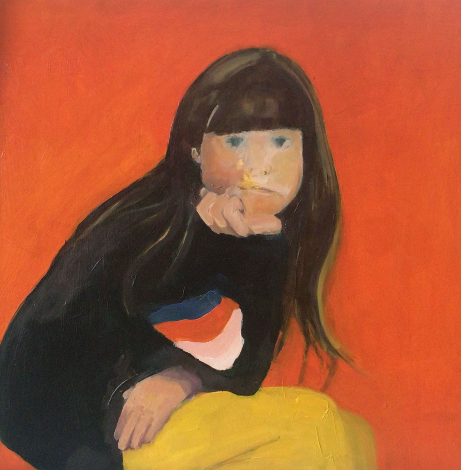 ‘Astrid’, oil on board, 42x42, 2023 Astrid